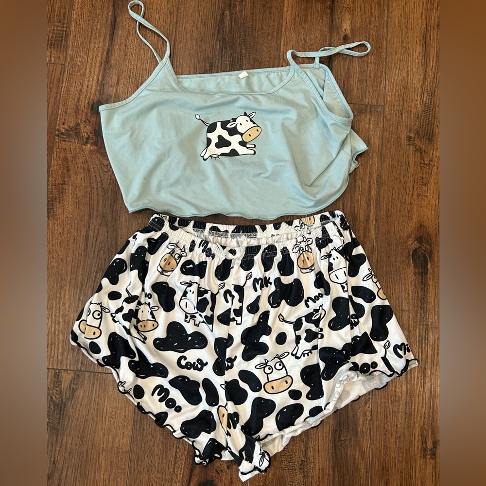 cow pj set